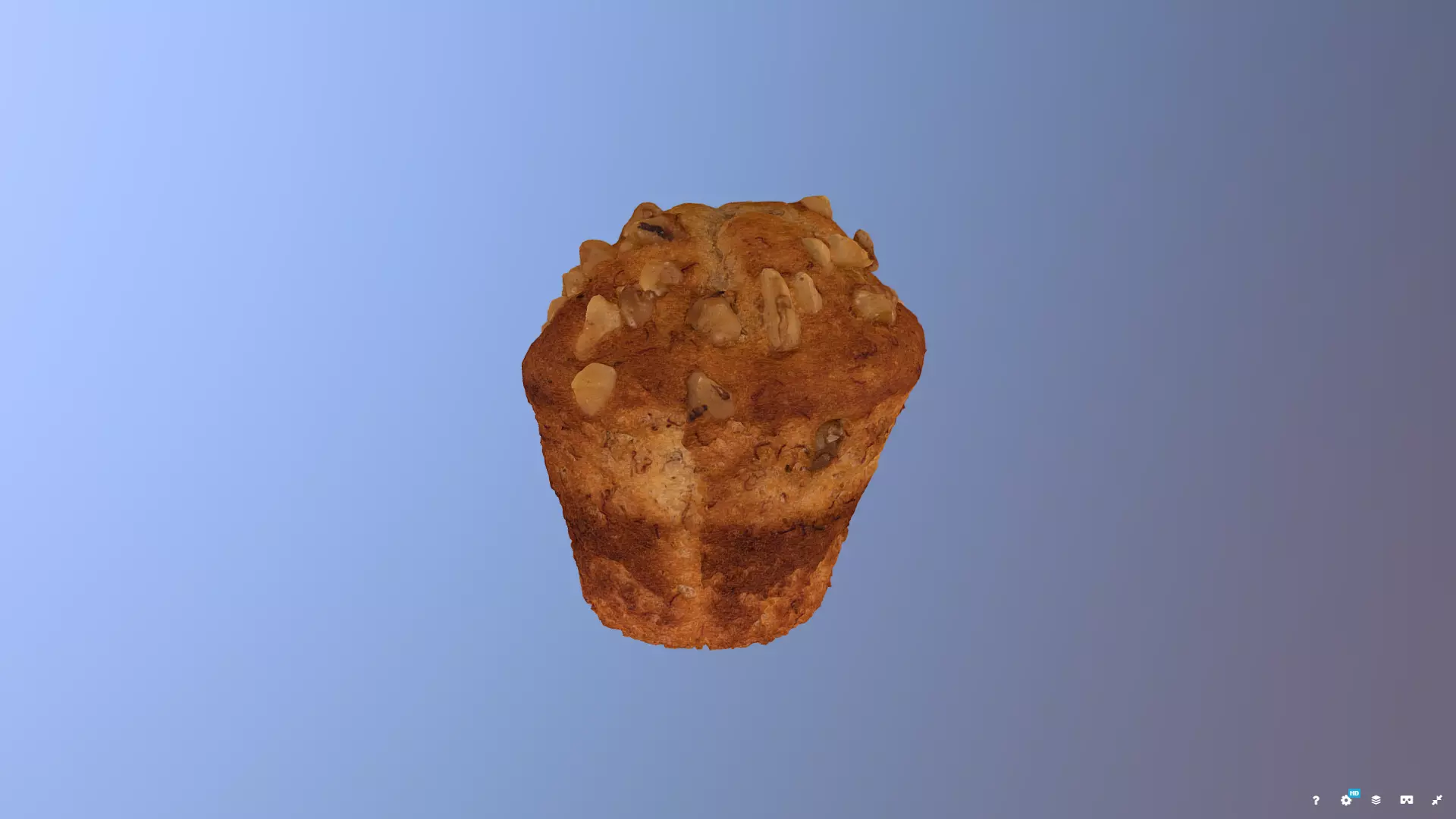 Banana Nut Muffin 3D model_0
