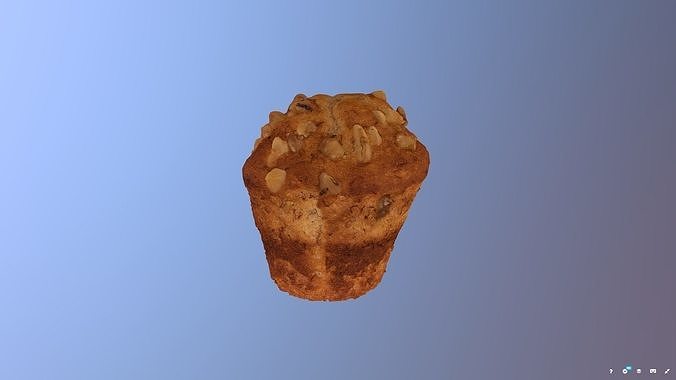 Banana Nut Muffin 3D model