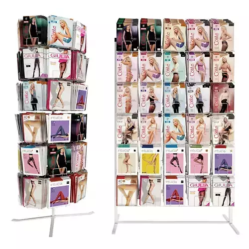 Pantyhose multi-tiered display rack 3D model