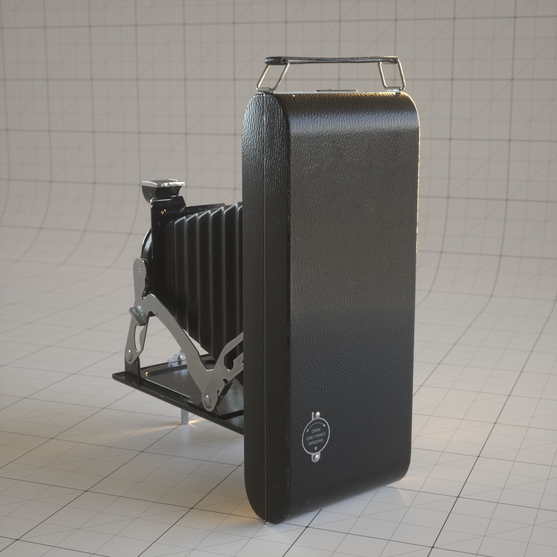 Kodak Antique Folding Camera 3D model_2
