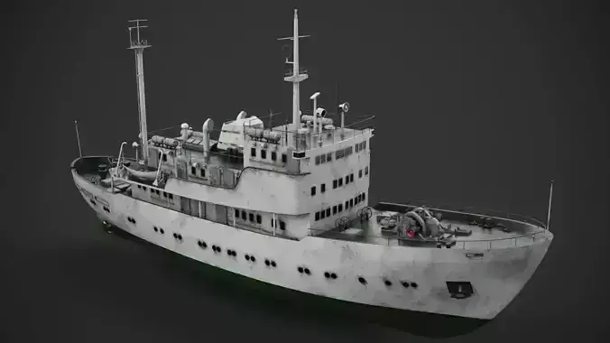 Old vessel 3D model