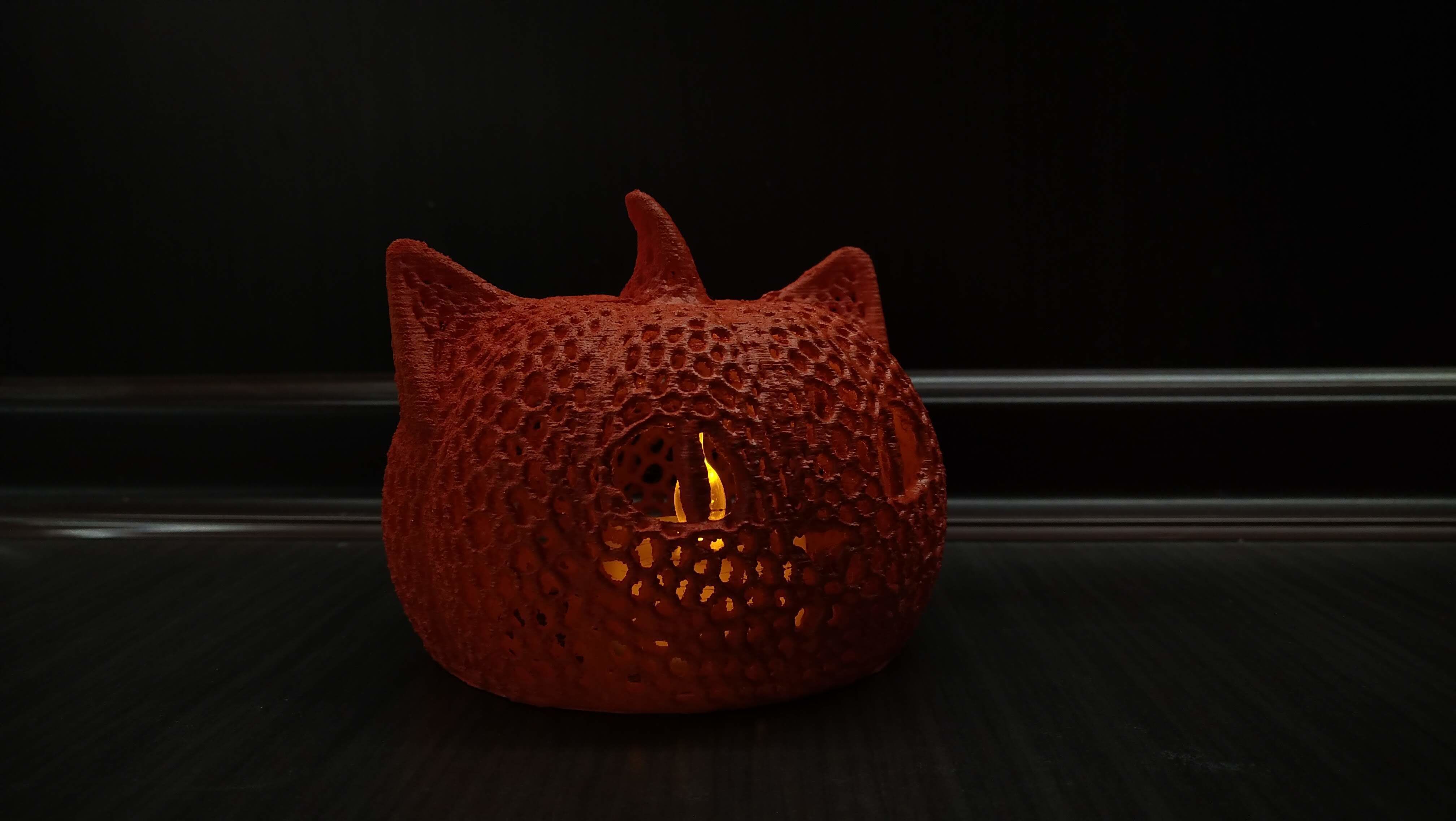 cheshire halloween voronoi 3D print model_10