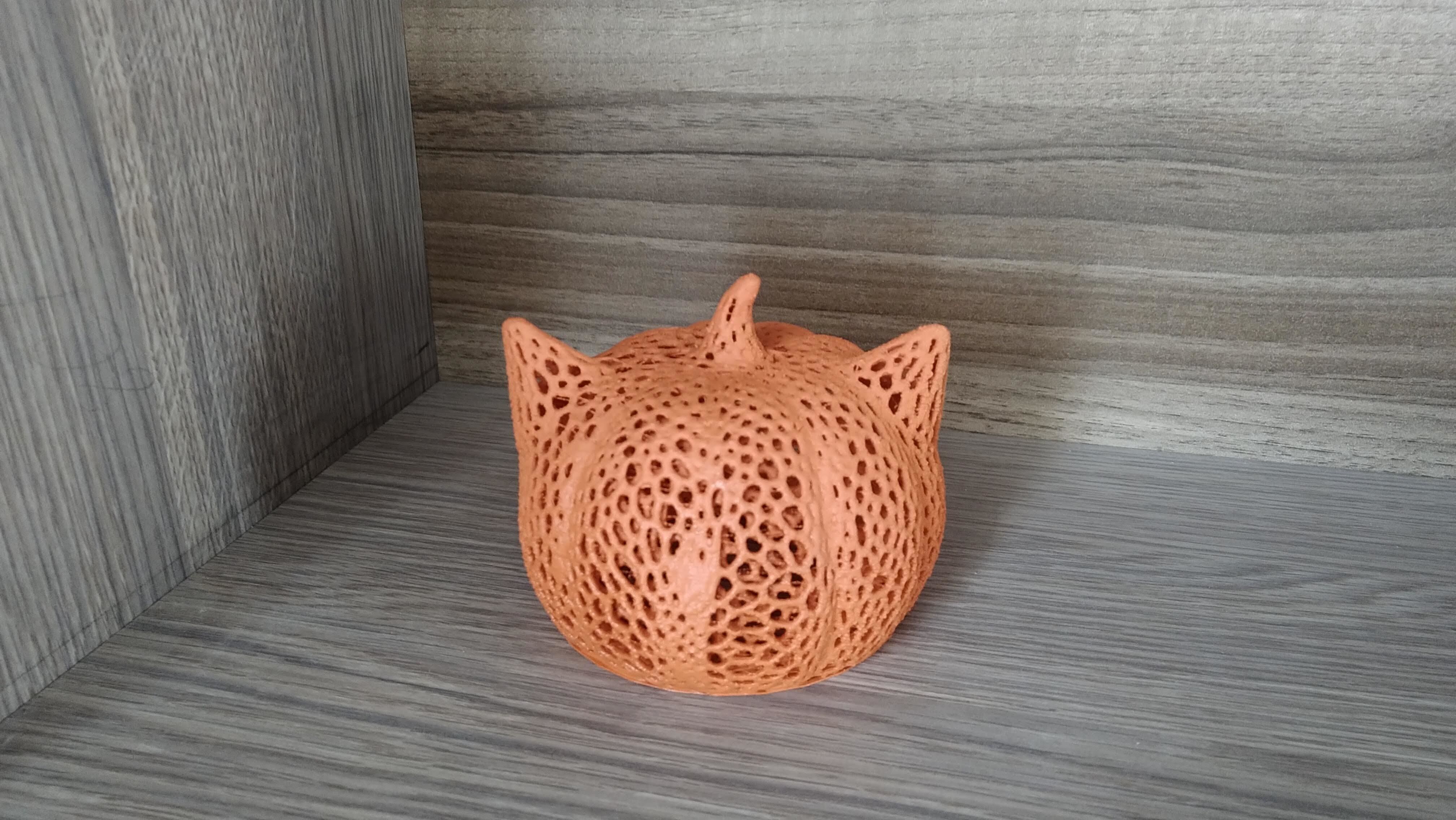 cheshire halloween voronoi 3D print model_9