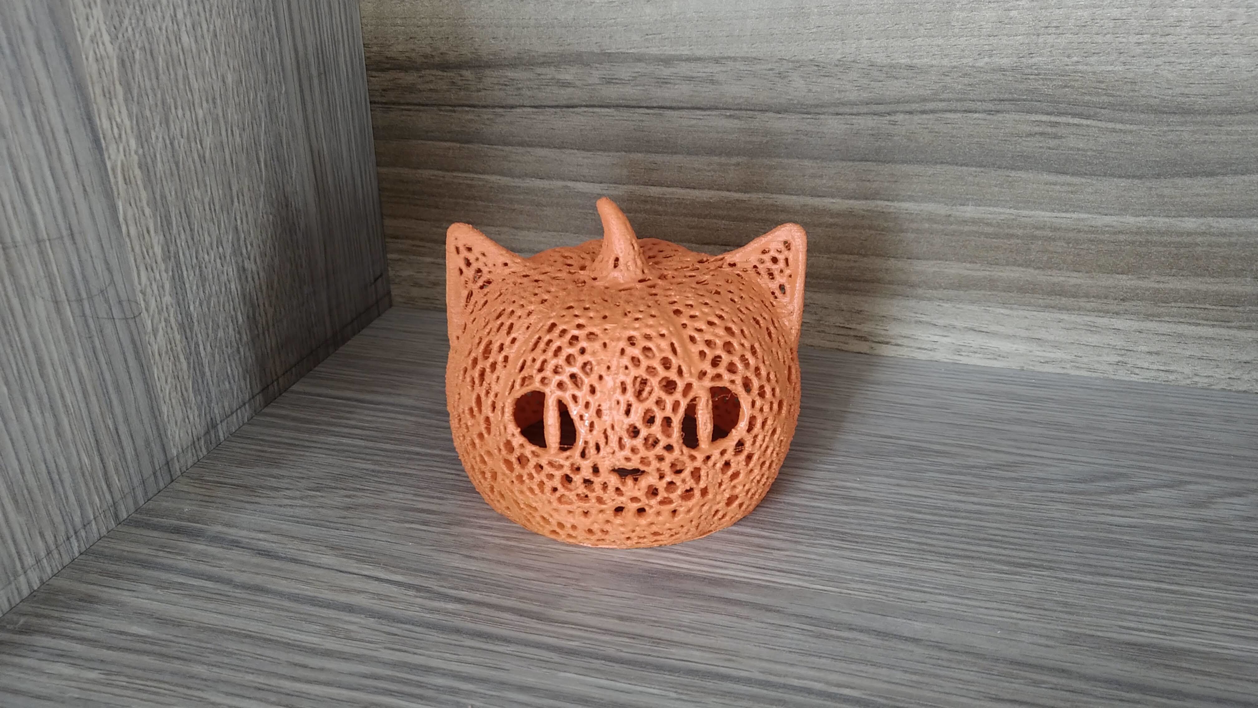 cheshire halloween voronoi 3D print model_7