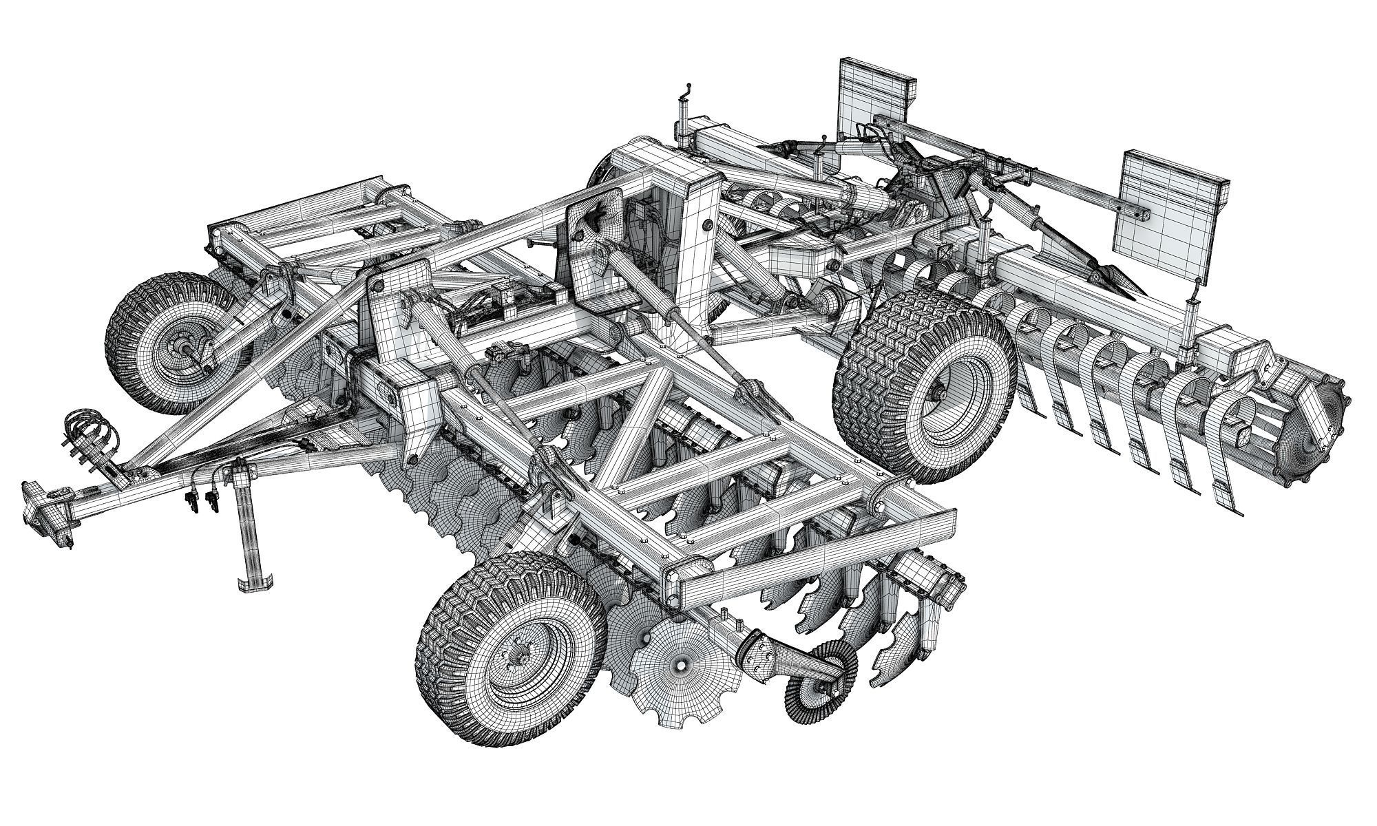 Disc Harrow 3D model_13