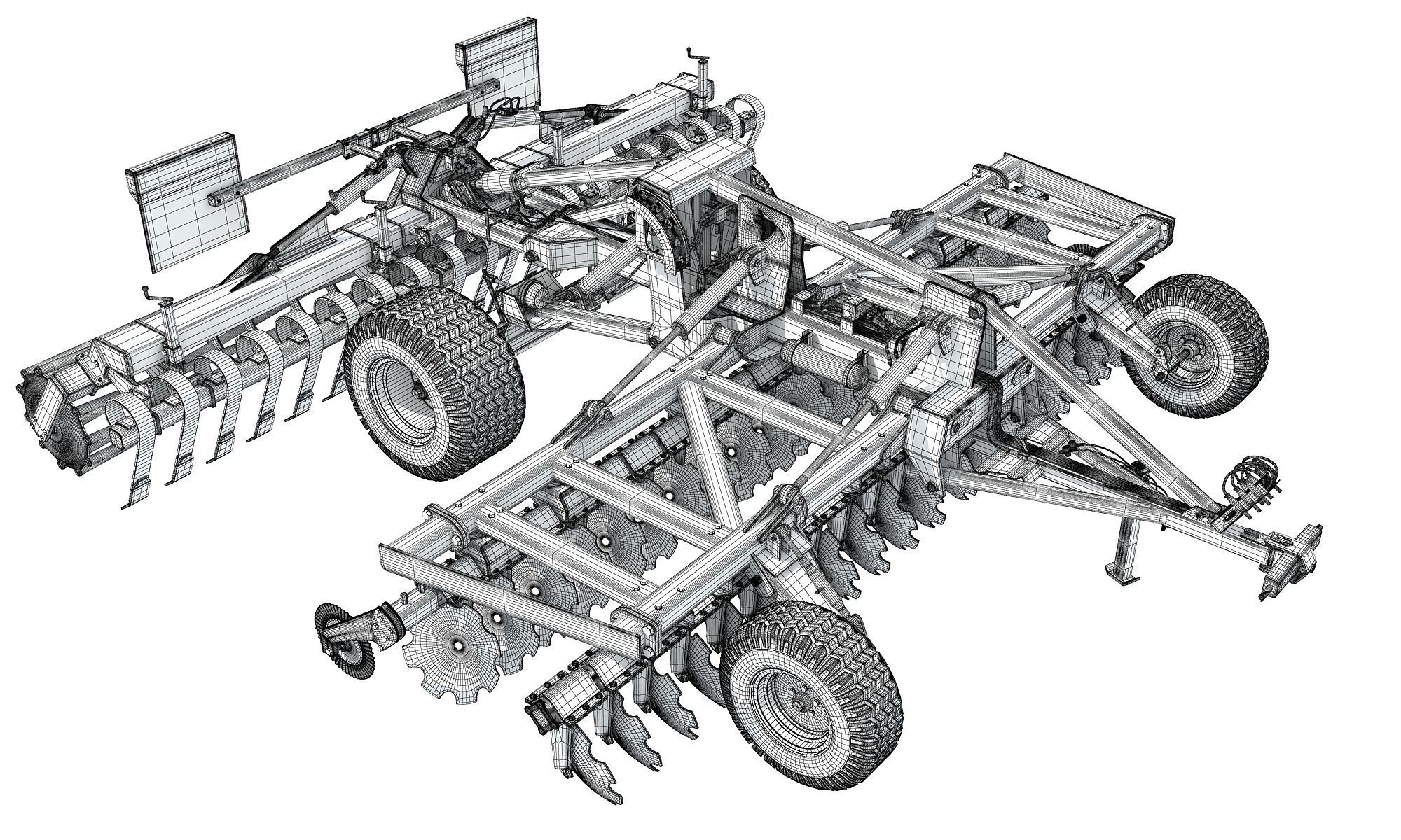 Disc Harrow 3D model_16