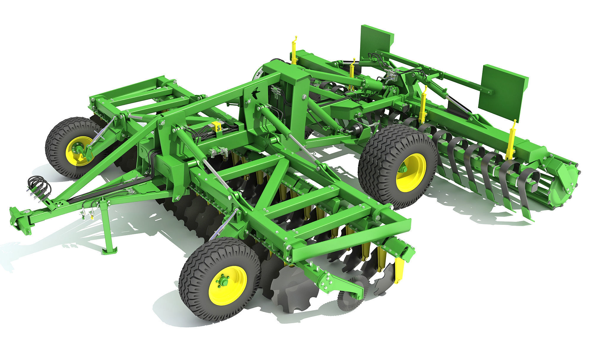 Disc Harrow 3D model_1
