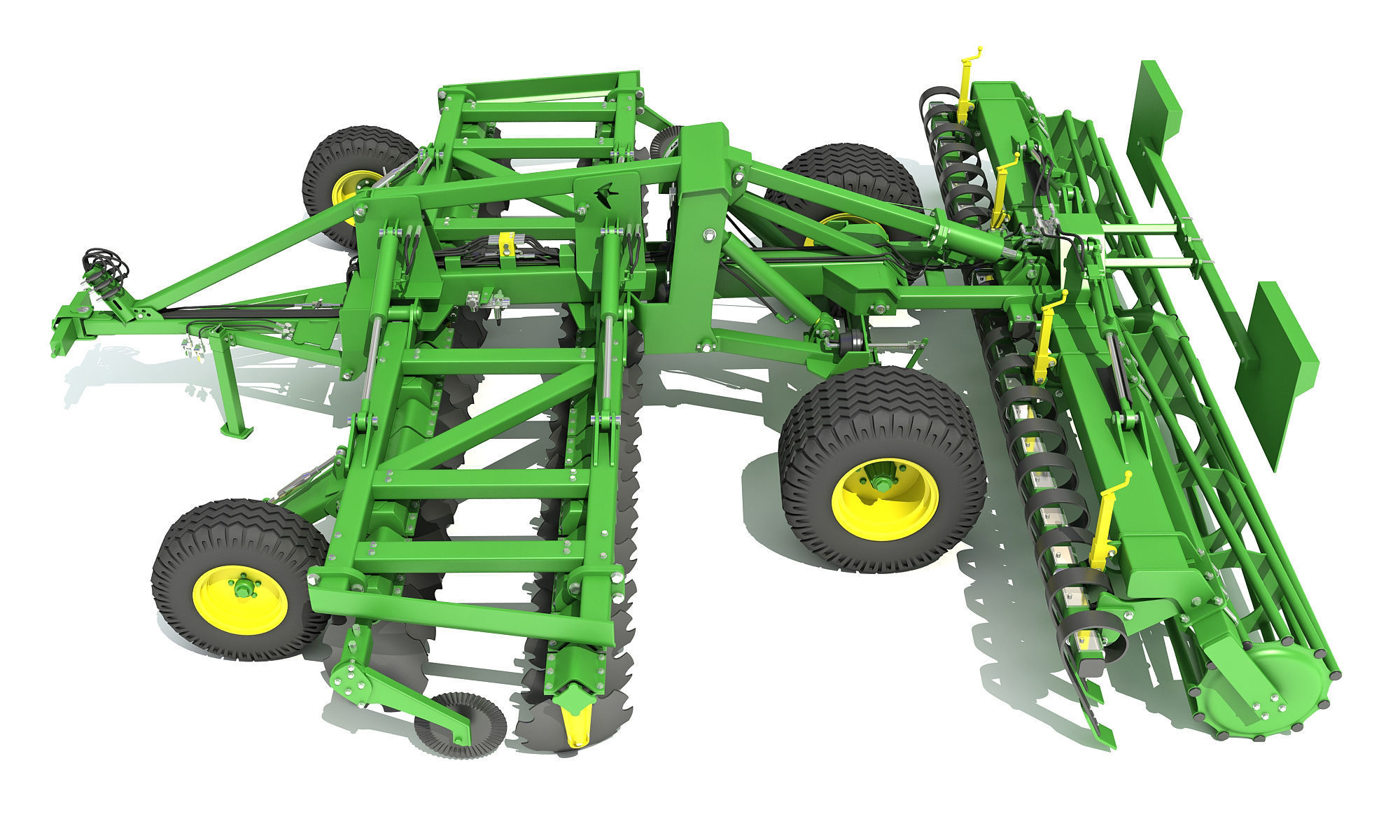 Disc Harrow 3D model_2