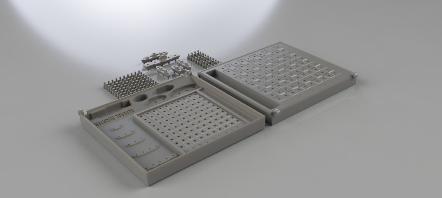 BATTLESHIP board game 3D model game battleships 3D print model_7