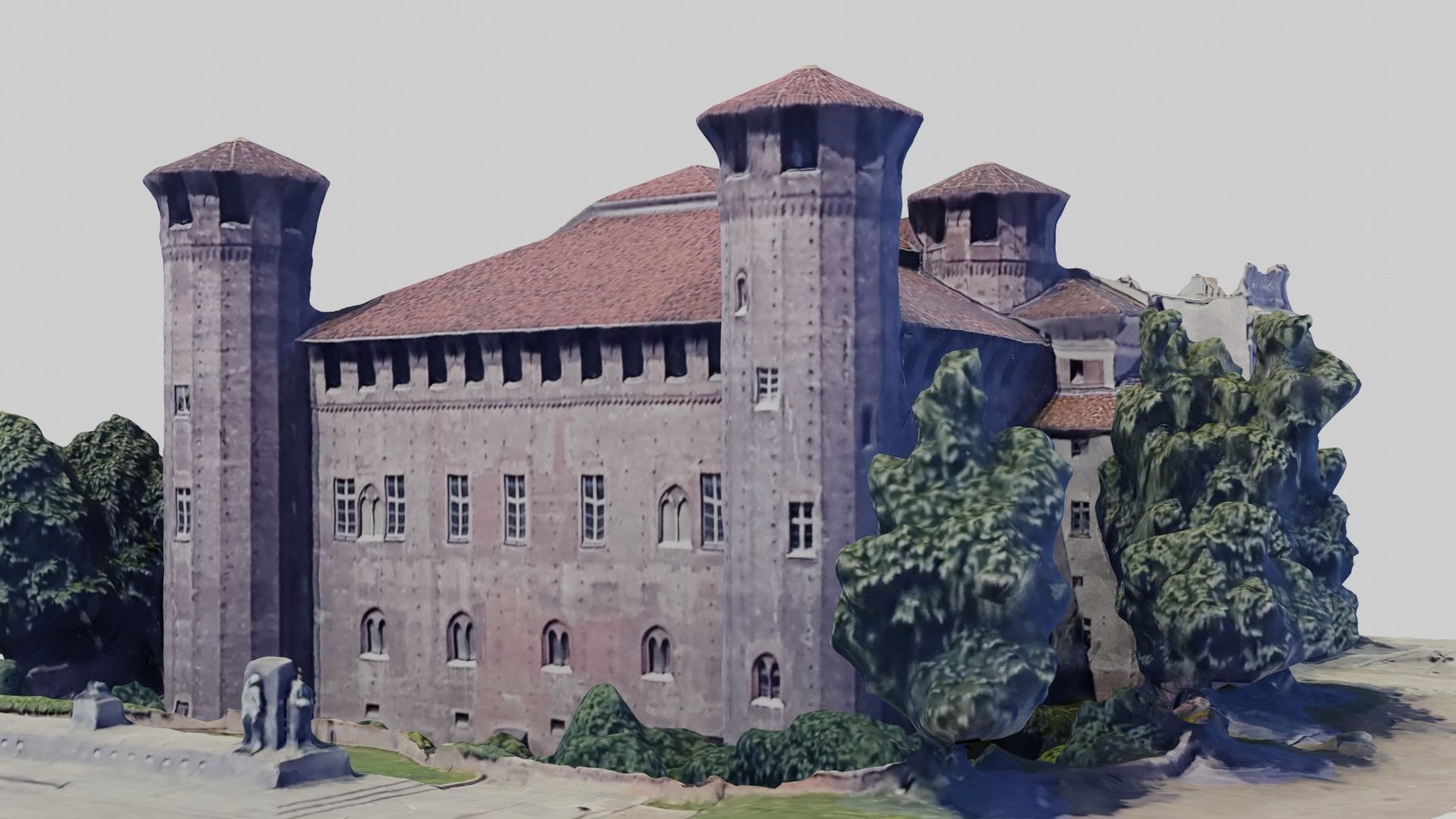 Madama Palace Turin 3D model_4