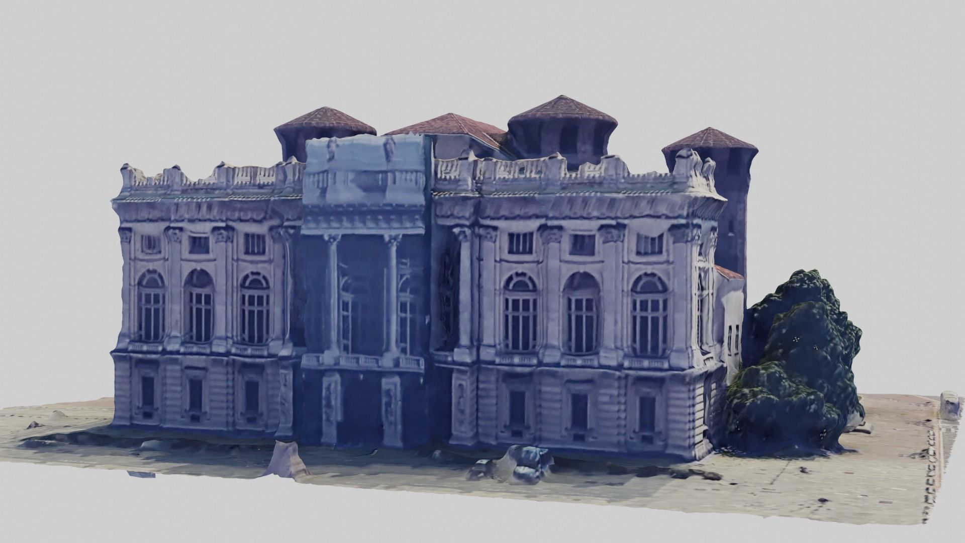 Madama Palace Turin 3D model_5