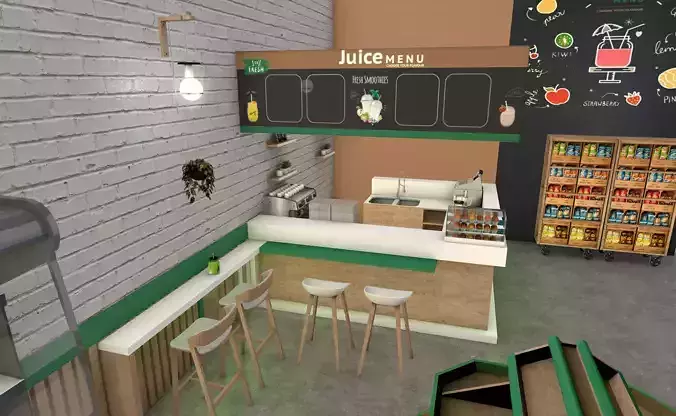juice bar 3D model