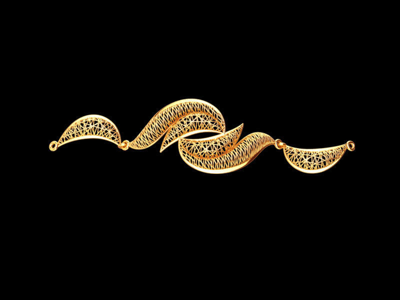 Light jewelry set  3D print model_2