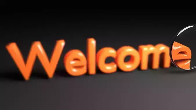 Focused Welcome Text Animation