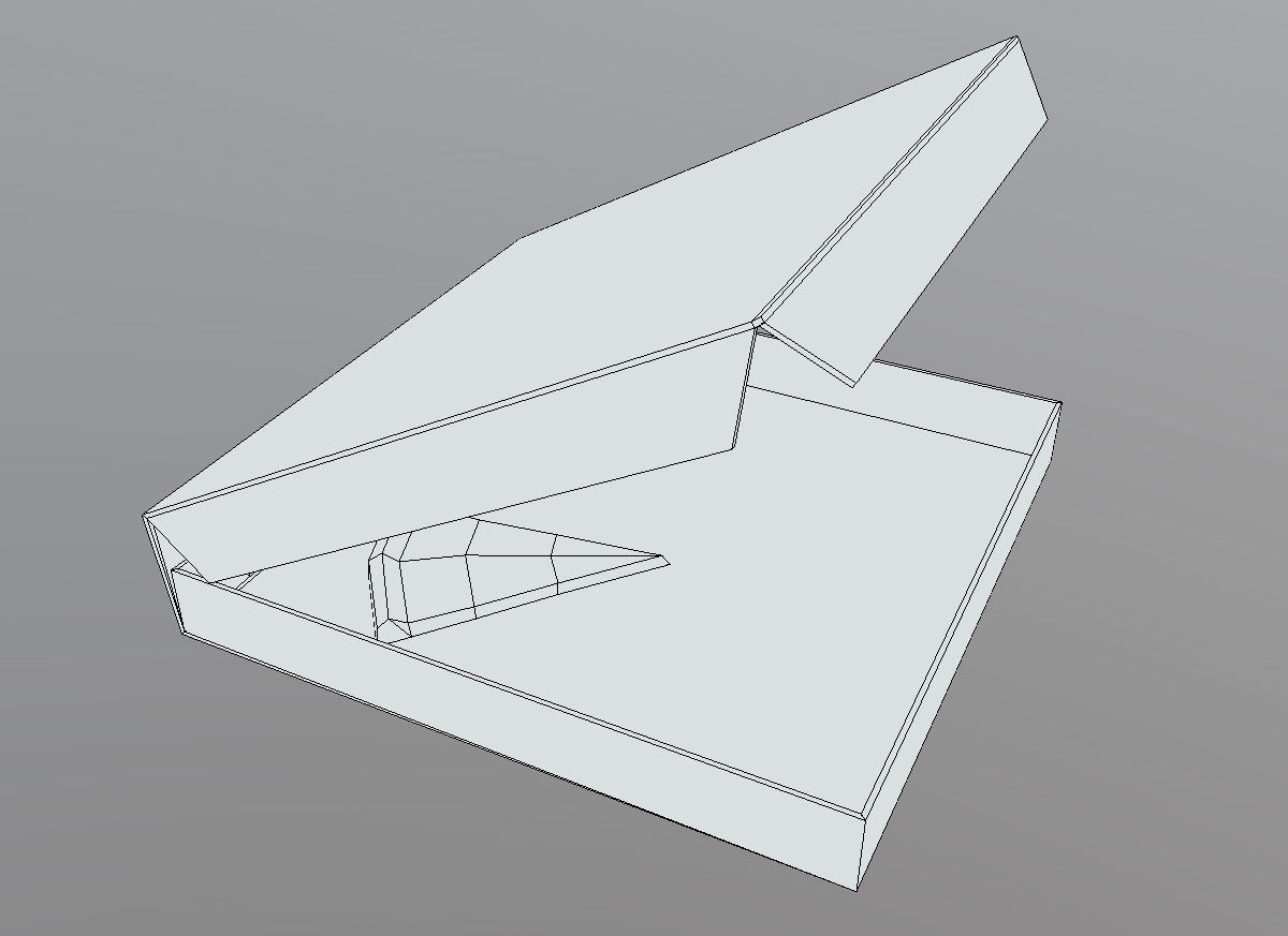 Pizza Box Low-poly 3D model_2