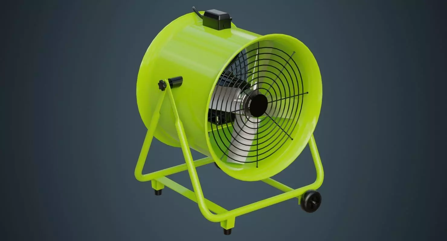 Industrial Fan 1 3D model_0
