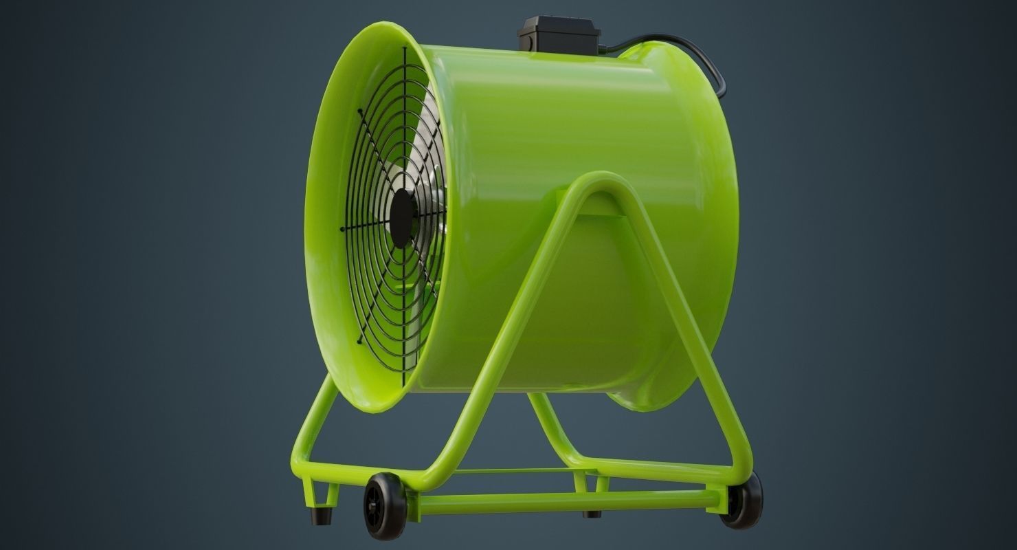 Industrial Fan 1 3D model_3