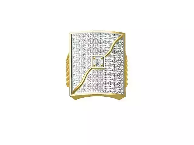 SQUIRE PRONG GENTS RING 3D print model
