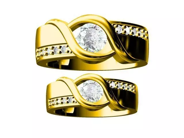 COUPLE RING 3D print model