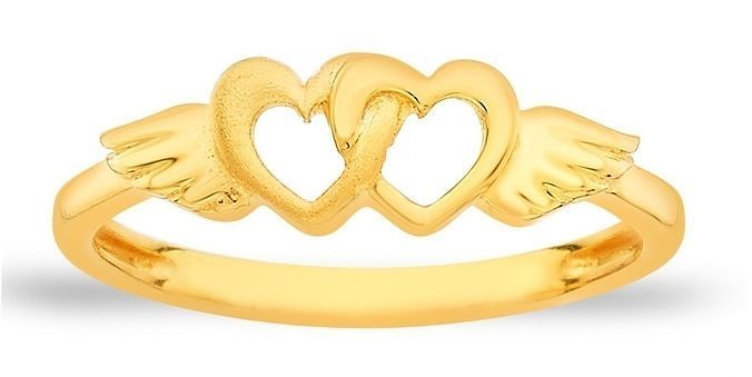 double heart ring 3D print model