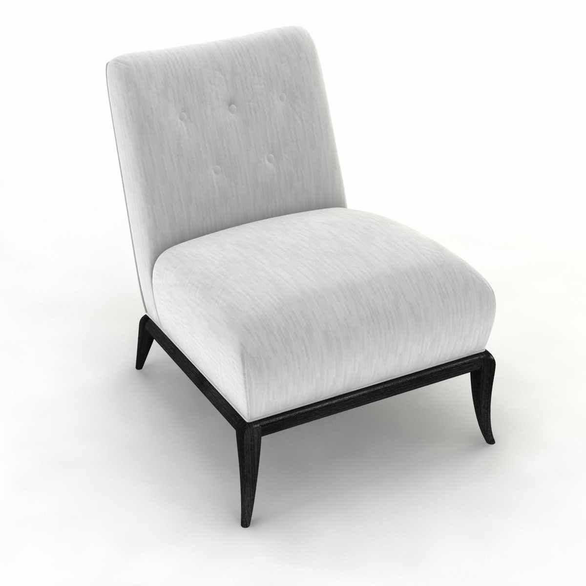 Slipper Chair in Chenille by Robsjohn Gibbings 3d model 3D model_2