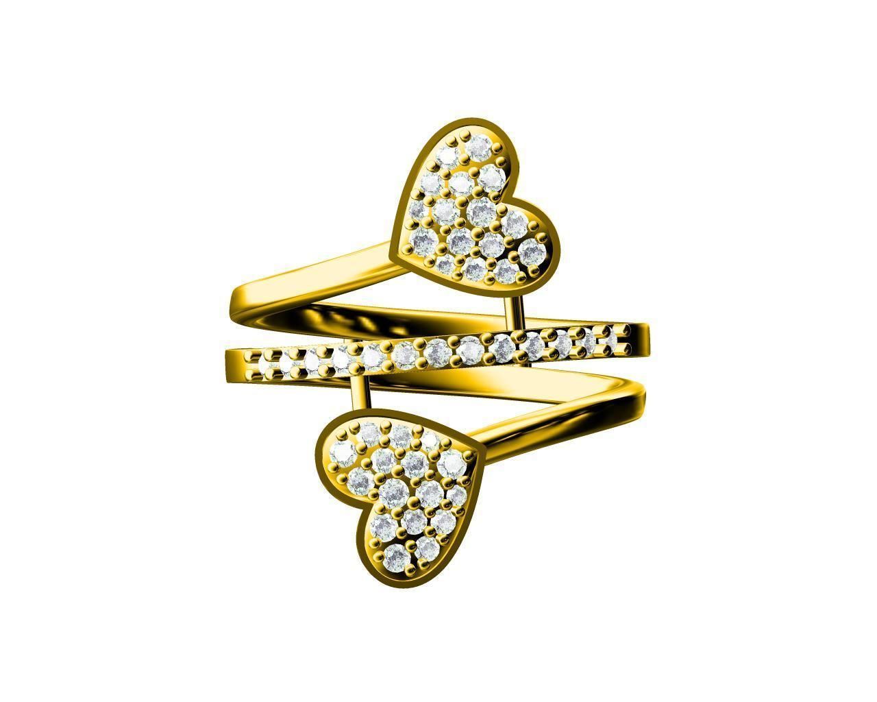 HEART RING 3D print model_3