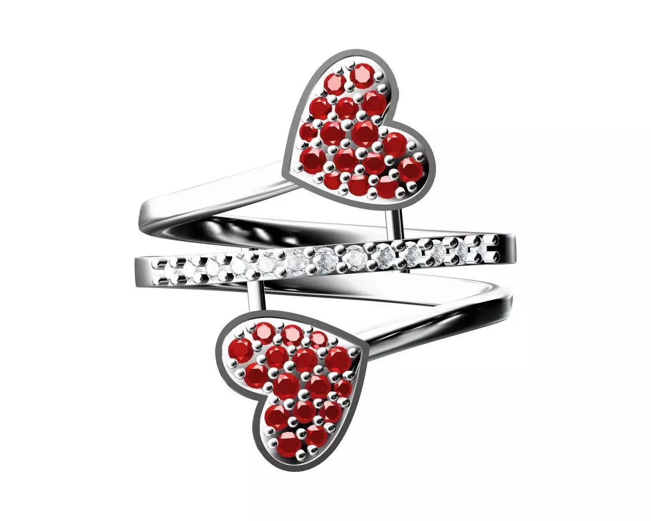 HEART RING 3D print model_0