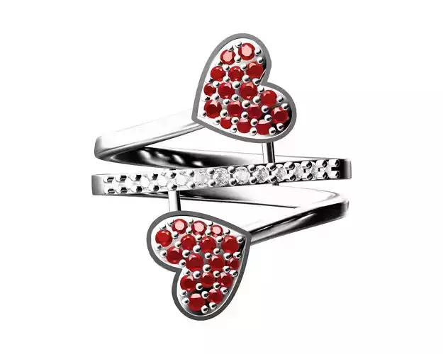 HEART RING 3D print model