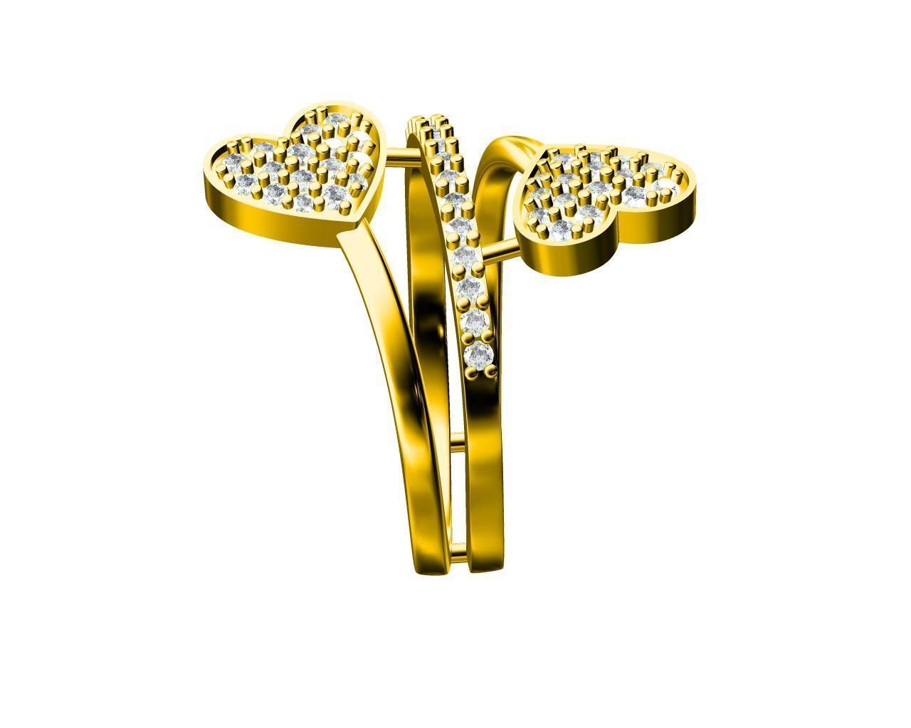 HEART RING 3D print model_4