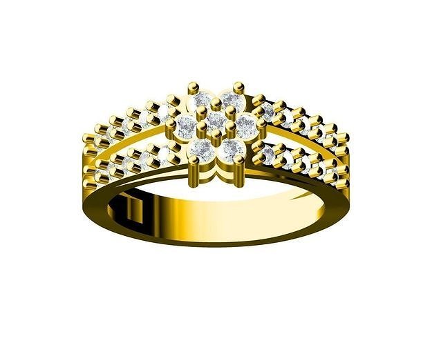 7FLOWER RING 3D print model