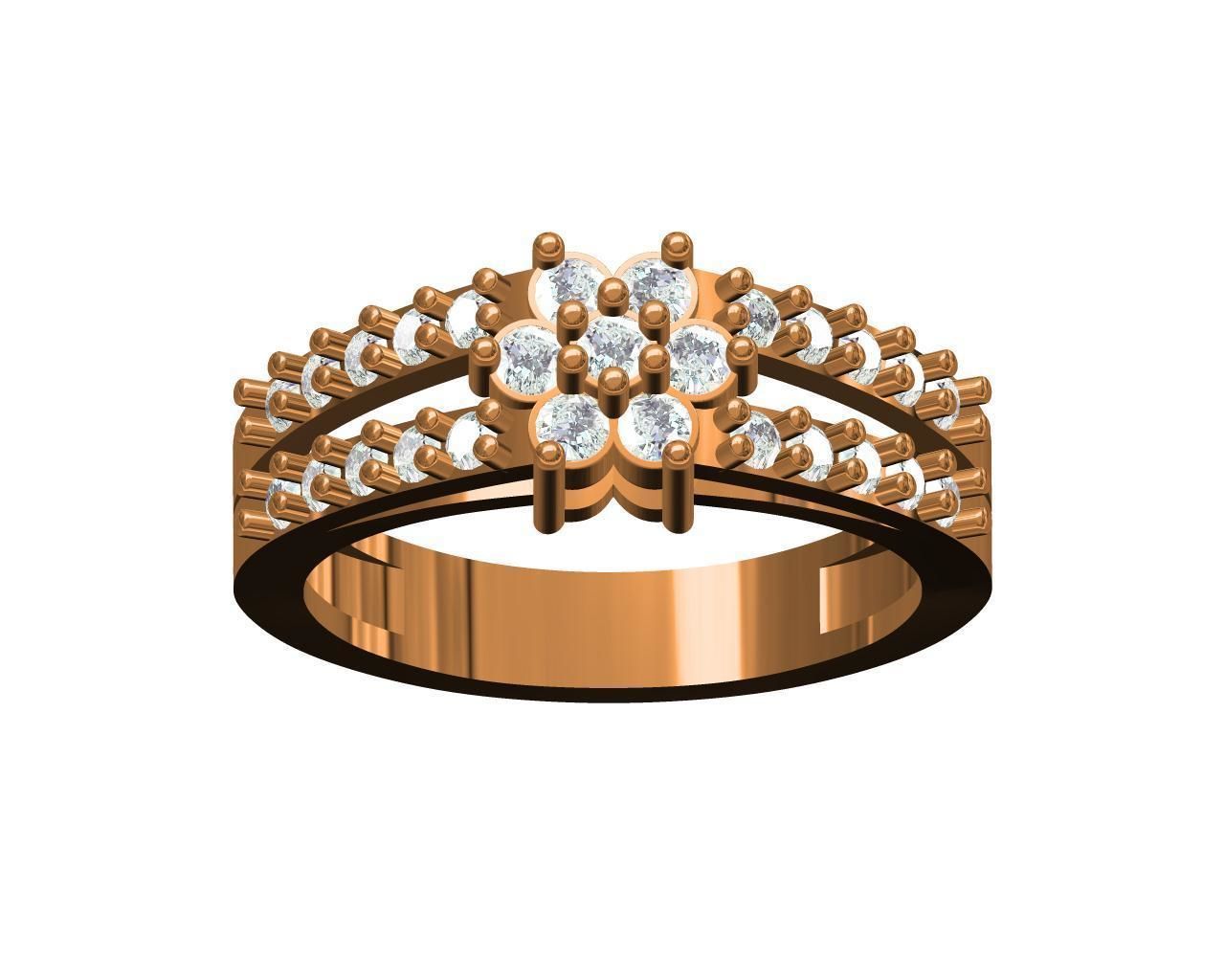 7FLOWER RING 3D print model_1