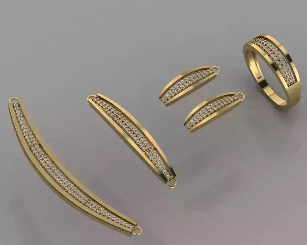 GC GOLD SS0012- Diamond set Small Set 