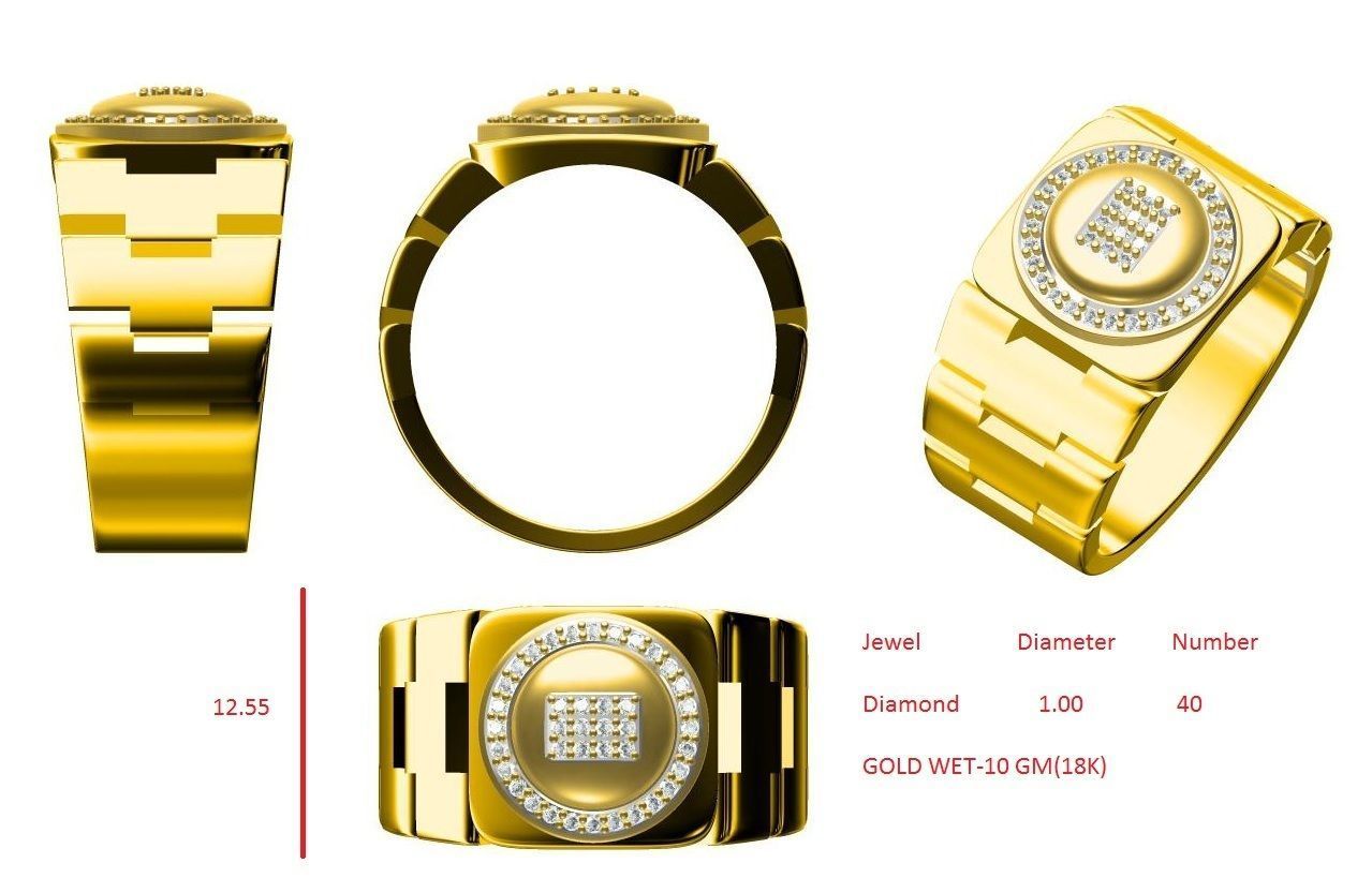 GENTS RING 3D print model_6