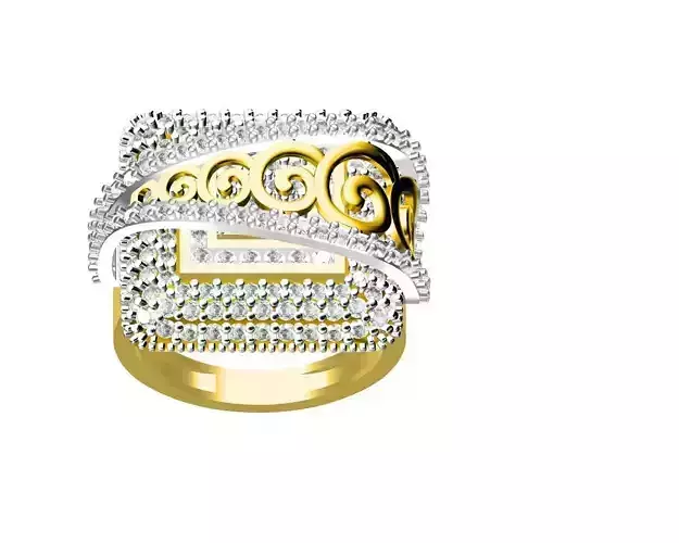 COCKTAIL RING 3D print model