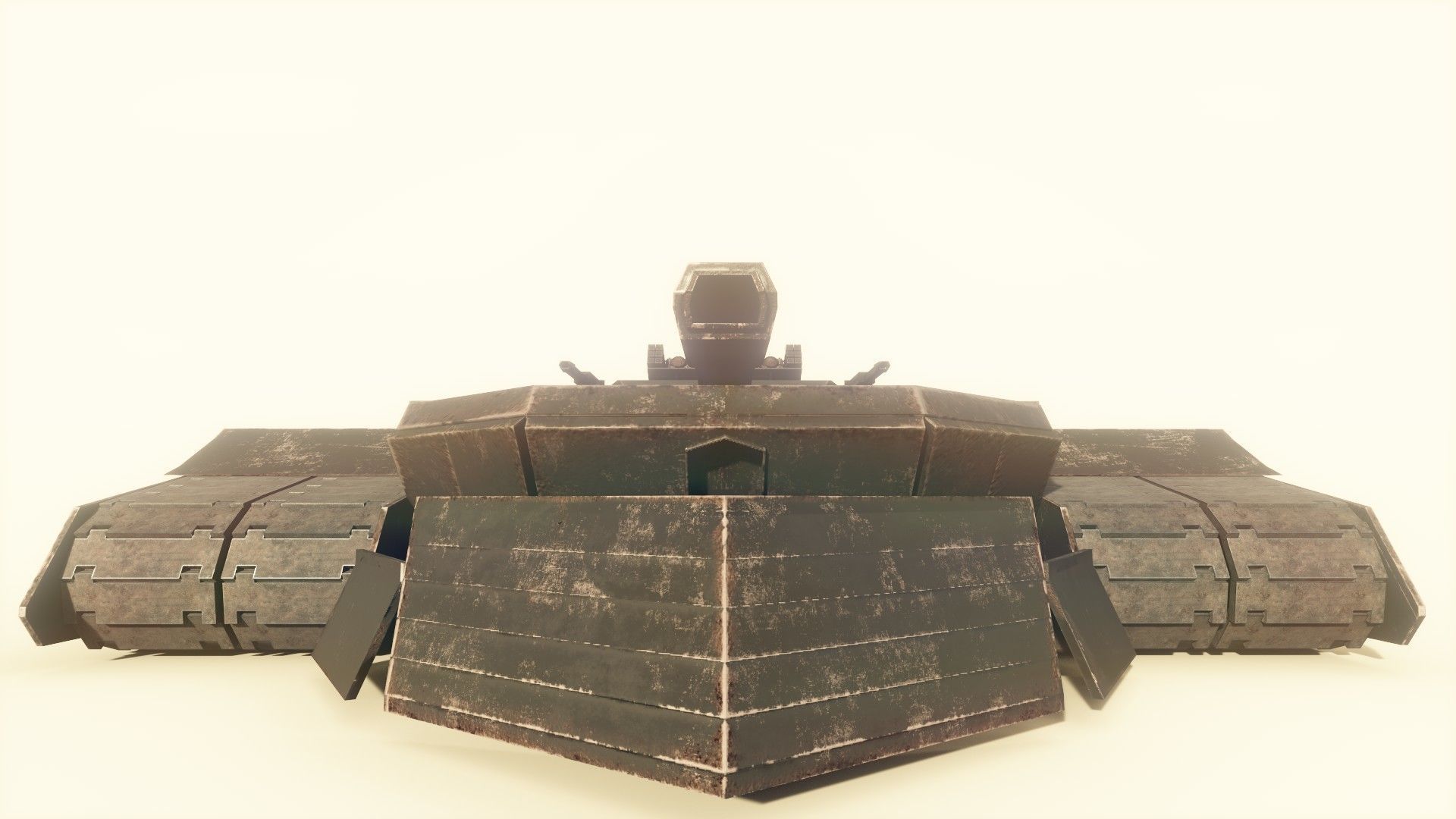 Codename Trident - A Sci Fi battletank Low-poly 3D model_2
