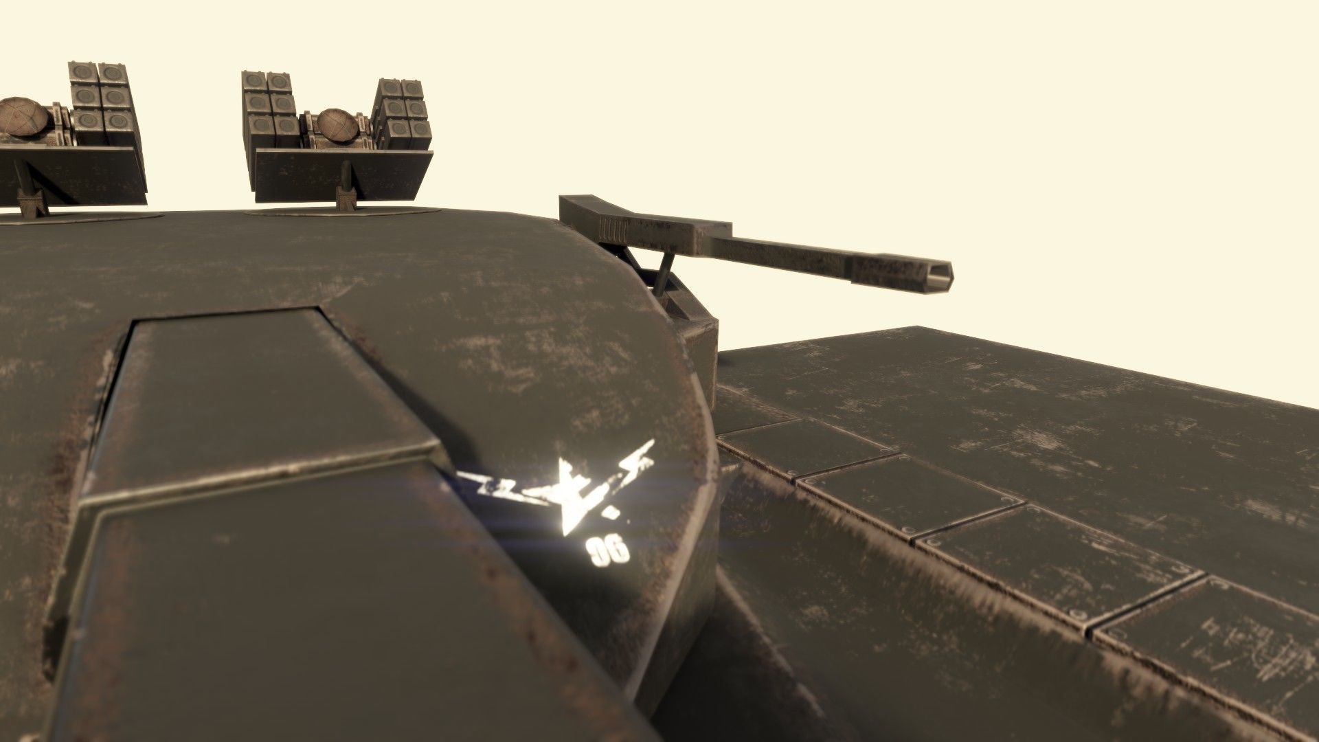 Codename Trident - A Sci Fi battletank Low-poly 3D model_9