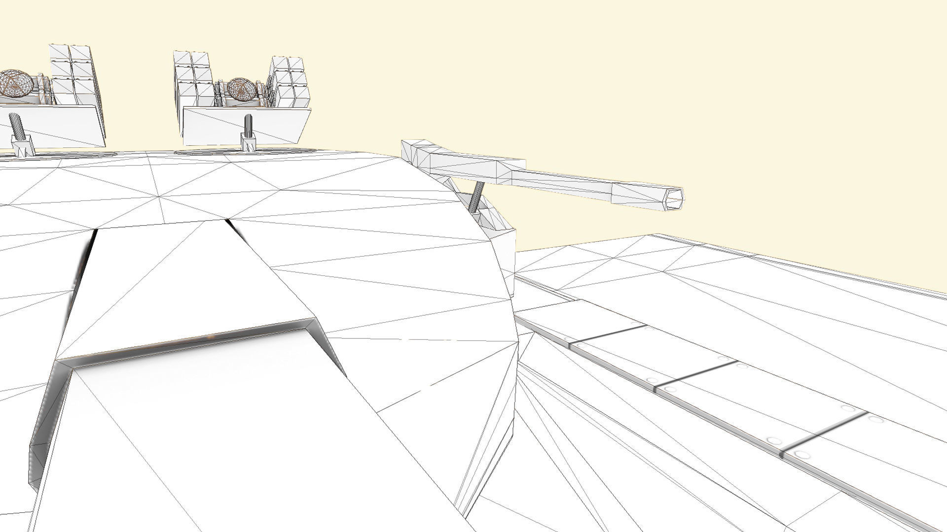 Codename Trident - A Sci Fi battletank Low-poly 3D model_10