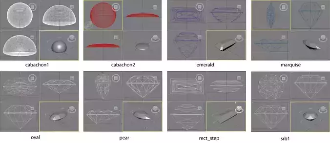 8 diamonds shapes in program