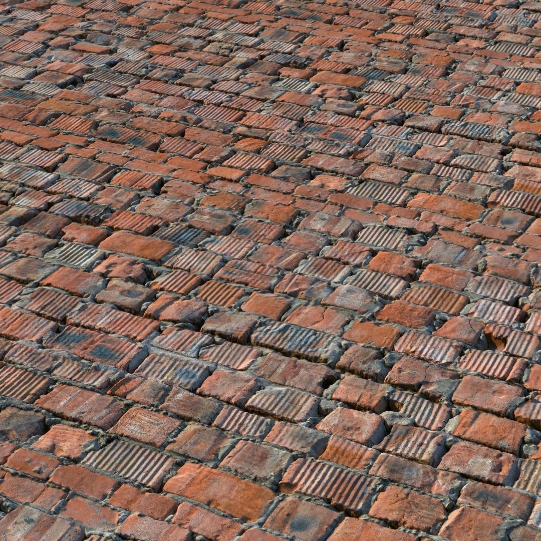 Sloppy Brick Wall Material 04 Low-poly 3D model_2