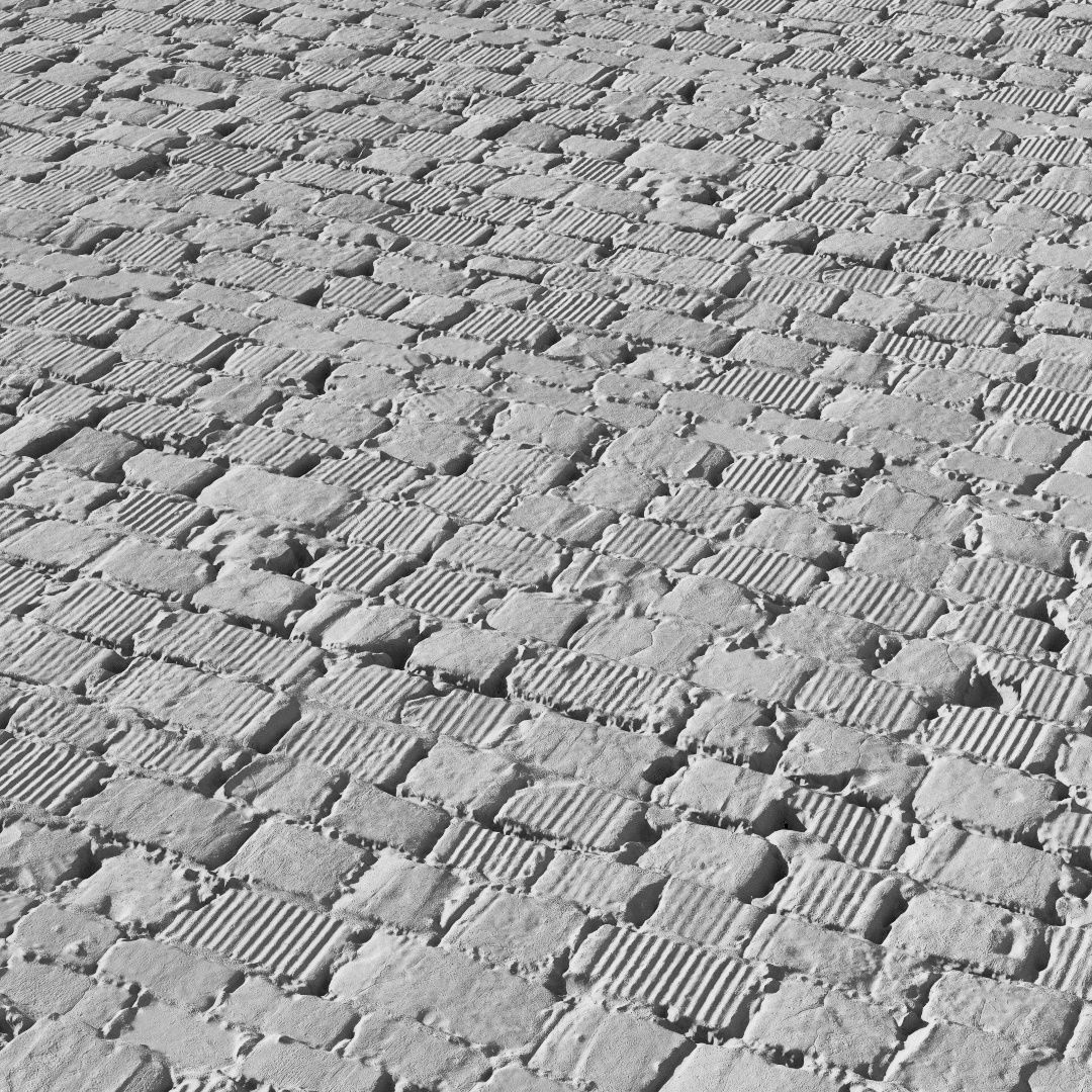Sloppy Brick Wall Material 04 Low-poly 3D model_3