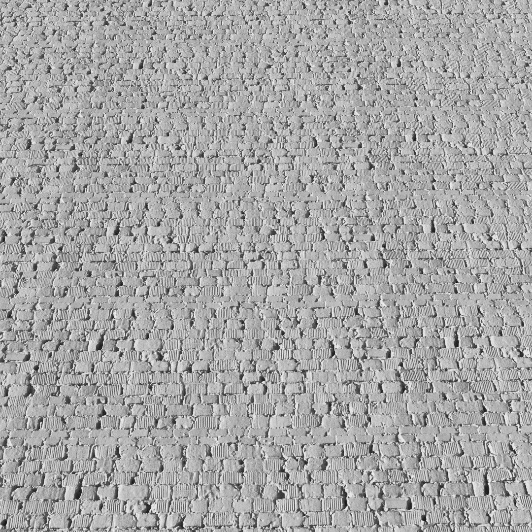 Sloppy Brick Wall Material 04 Low-poly 3D model_6
