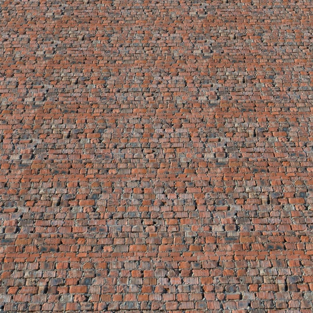 Sloppy Brick Wall Material 04 Low-poly 3D model_5