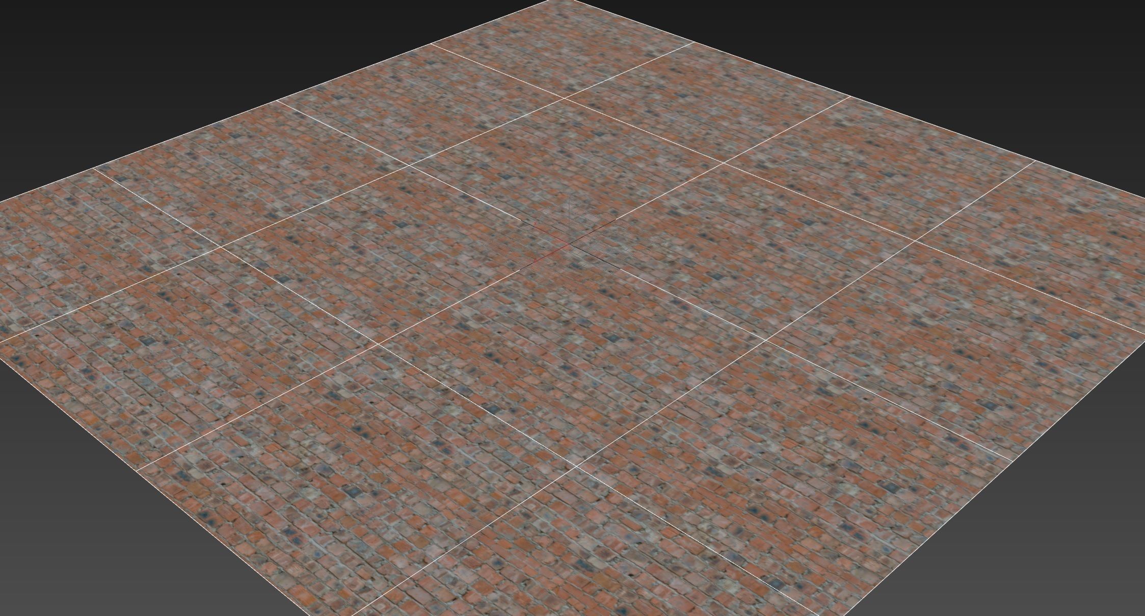 Sloppy Brick Wall Material 04 Low-poly 3D model_11