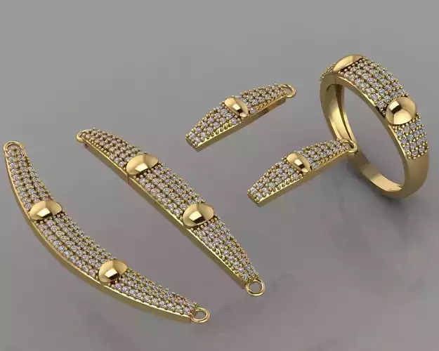 GC GOLD SS0016- Diamond set Small Set 