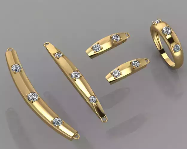 GC GOLD SS0019- Diamond set Small Set 