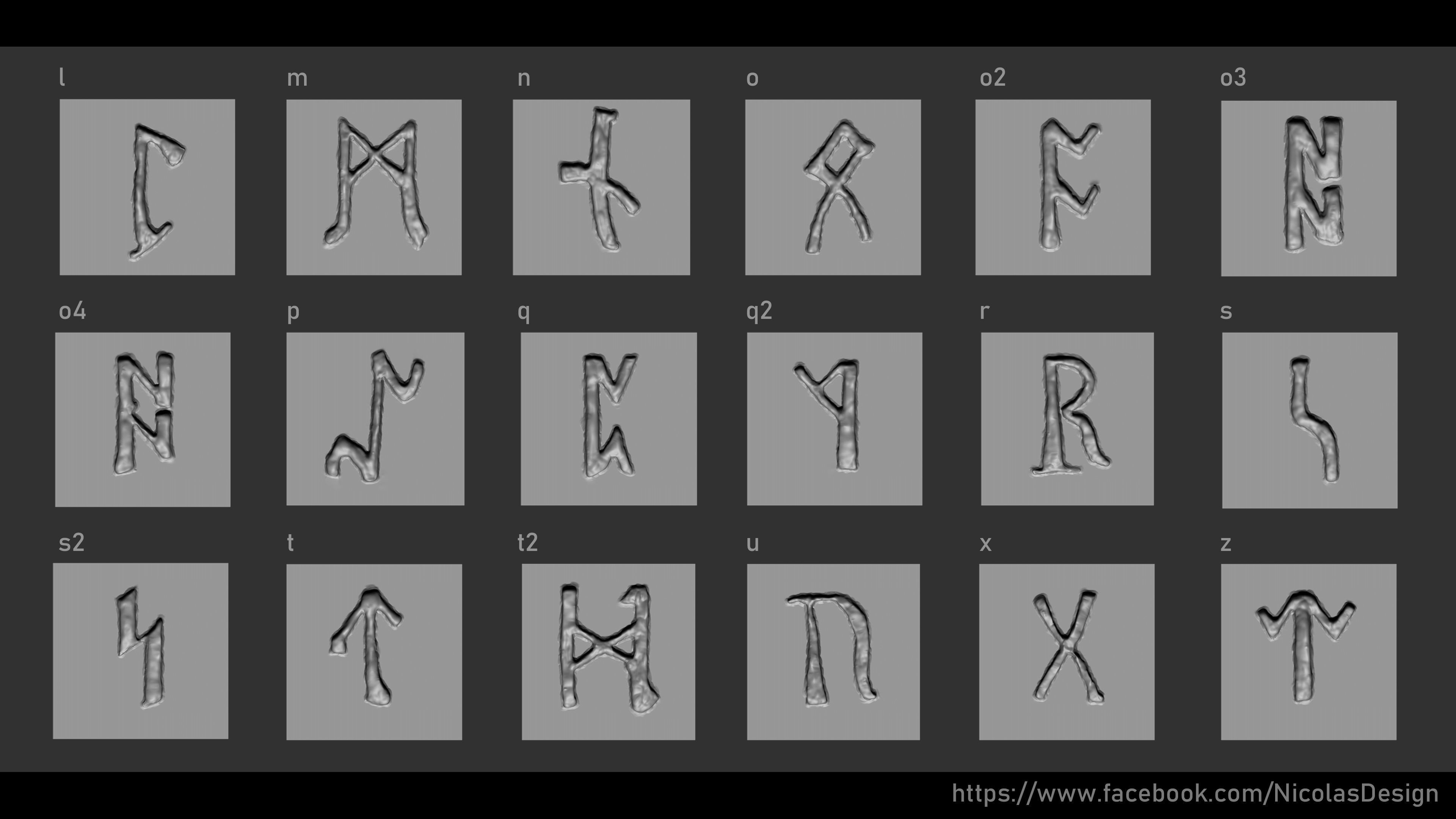 Gothic Runes VDM Brush and Alpha Texture_2