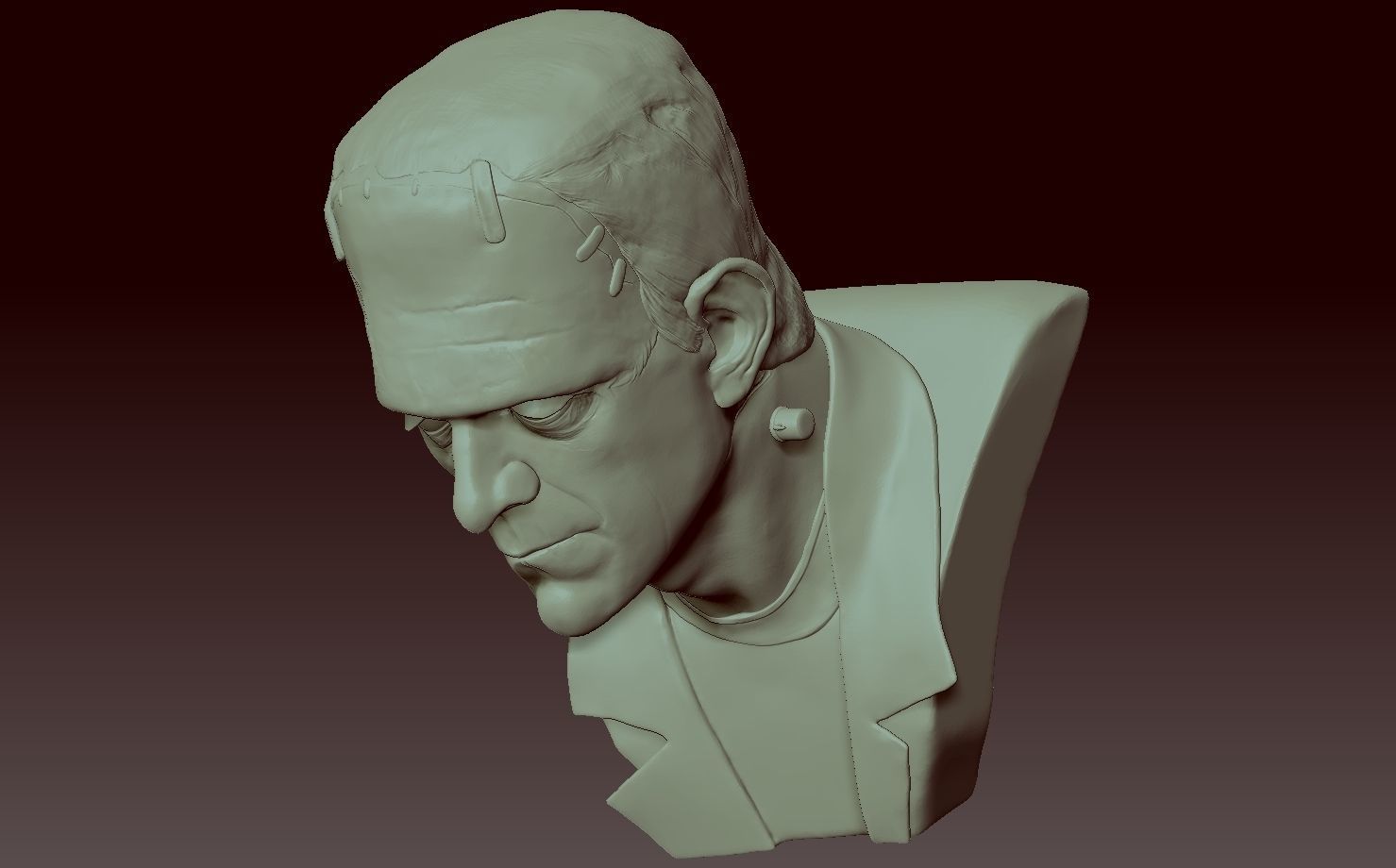 Frankenstein Monster 3D print model_8