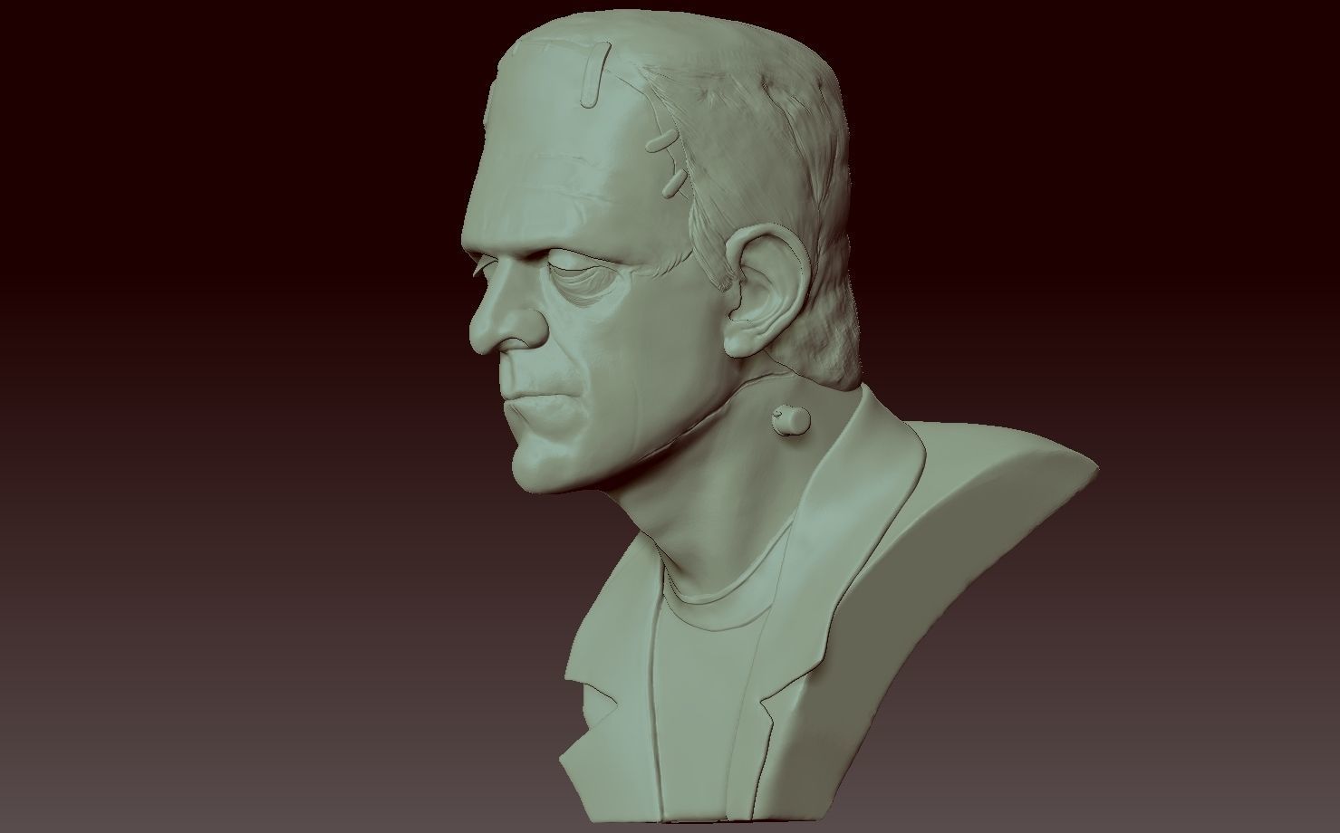 Frankenstein Monster 3D print model_4