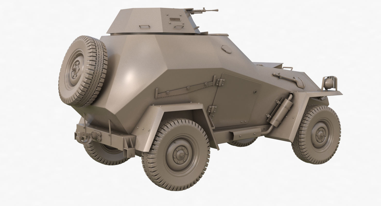 BA 64  Clay VRay 3D model_45