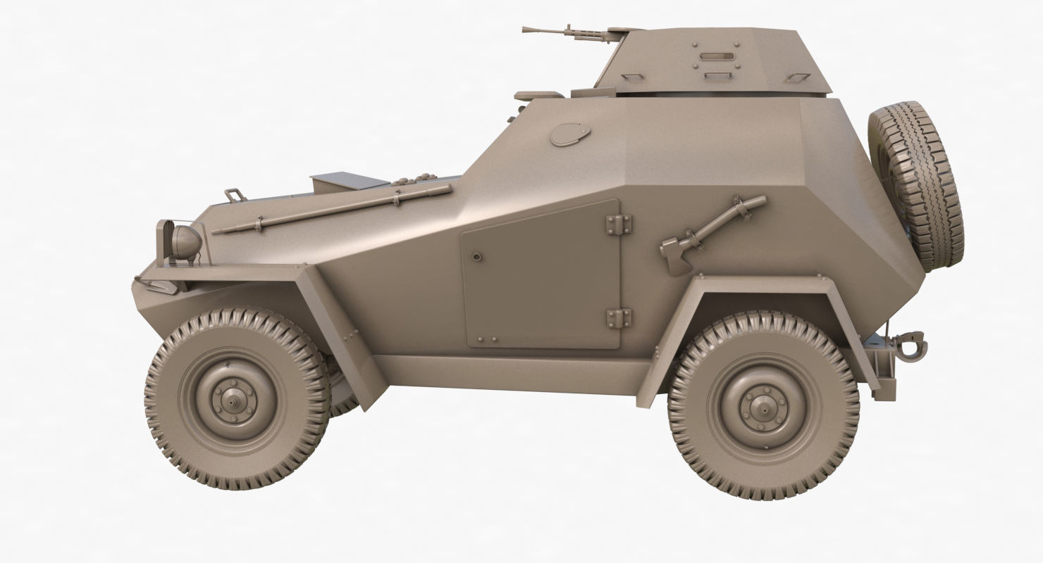 BA 64  Clay VRay 3D model_59
